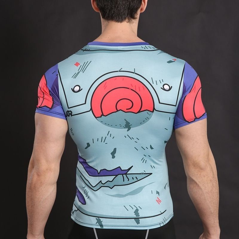 Camisa / Camiseta Hash Guard Kakashi Batalha - Naruto Shippuden Compressão - Imagem 2