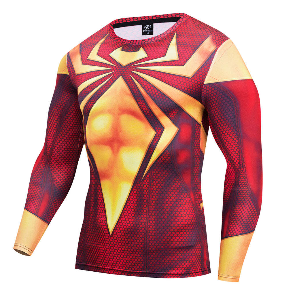 Camisa / Camiseta Homem Aranha Traje Aranha de Ferro Hq Manga Longa - Imagem 2