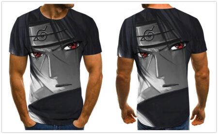 Camisa Camiseta Itachi Uchiha Naruto Shippuden Anime Impressão 3D Full - Image 2