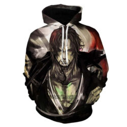 Blusa Jaqueta 3D Shanks One Piece Anime Touca Canguru