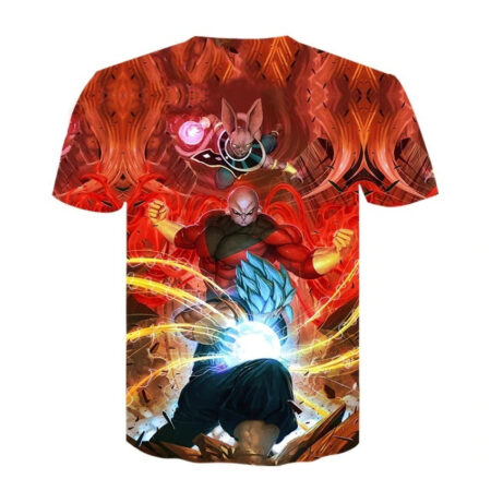 Camisa Camiseta Impressão 3D Goku e Bills Vs Jiren Dragon Ball Super Estilo Clássico - Image 2