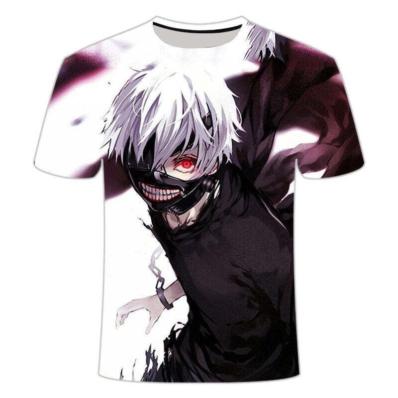 Camisa Camiseta Impressão 3D Tokyo Ghoul - Kaneki Aprisionado Anime