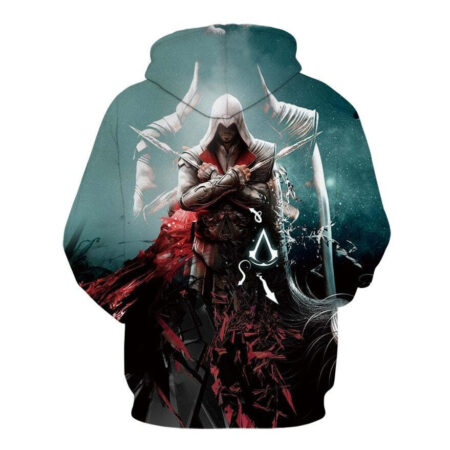 Blusa Jaqueta 3D Desmond Miles Assassin´s Creed Anime Touca Canguru - Imagem 2