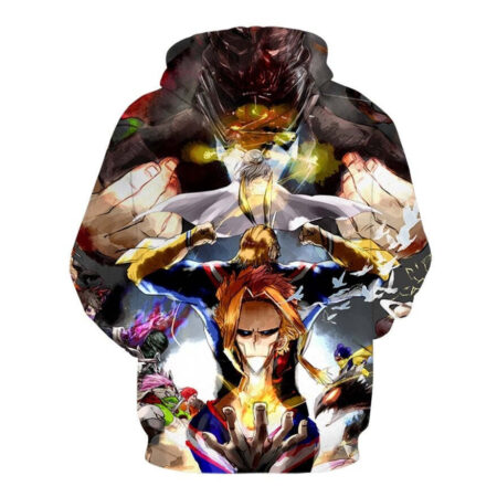 Blusa Jaqueta 3D All Might Boku No Hero Academia Anime Touca Canguru - Imagem 2