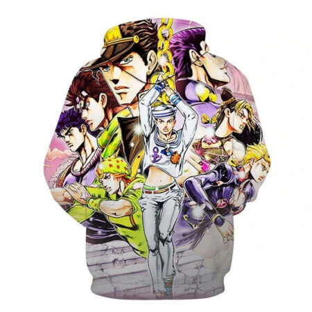 Blusa Jaqueta 3D Full Personagens Anime JoJo's Bizarre Adventure Top - Imagem 2