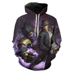 Blusa Jaqueta 3D Full Jotaro Kujo Anime JoJo's Bizarre Adventure Top