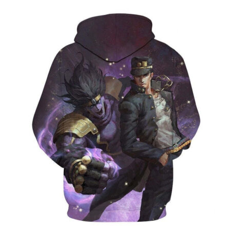 Blusa Jaqueta 3D Full Jotaro Kujo Anime JoJo's Bizarre Adventure Top - Imagem 2