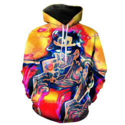 Blusa Jaqueta 3D Full Jotaro Arte Anime JoJo's Bizarre Adventure Top