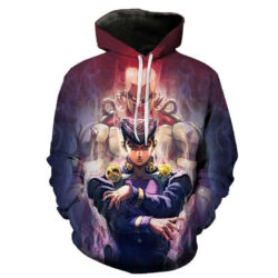 Blusa Jaqueta 3D Full Josuke Higashikata Anime JoJo's Bizarre Adventure Top