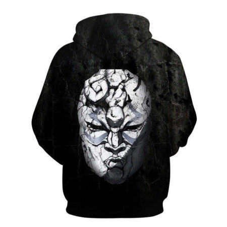 Blusa Jaqueta 3D Full Dio Brando Máscara Anime JoJo's Bizarre Adventure Top - Imagem 2