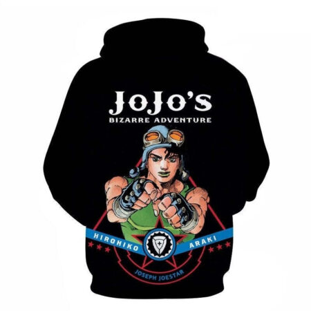 Blusa Jaqueta 3D Full Joseph Joestar Anime JoJo's Bizarre Adventure Top - Imagem 2