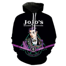 Blusa Jaqueta 3D Full Jonathan Joestar Anime JoJo's Bizarre Adventure Top