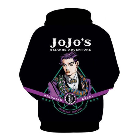 Blusa Jaqueta 3D Full Jonathan Joestar Anime JoJo's Bizarre Adventure Top - Imagem 2