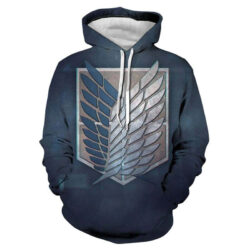Blusa Jaqueta 3D Full Asas Da Liberdade Attack On Titan Anime Top