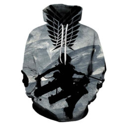 Blusa Jaqueta 3D Full Mikasa Attack On Titan Anime Top