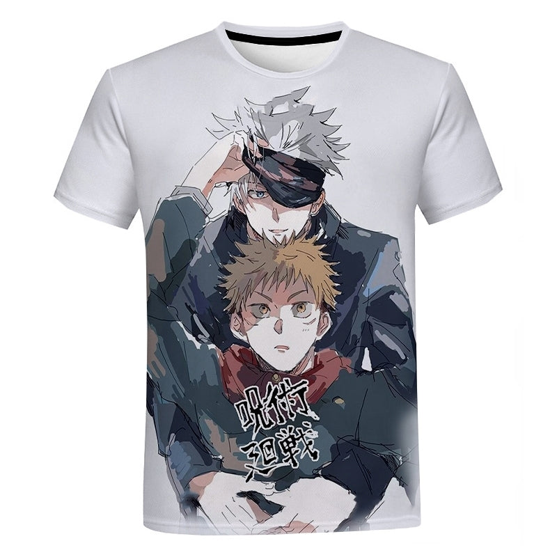 Comprar Camisa Camiseta Gojo E Itadori Jujutsu Kaisen Anime Impressão