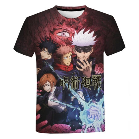 Camisa Camiseta Kugisaki Jujutsu Kaisen Anime Impressão 3D Full