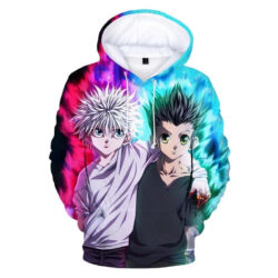 Blusa Jaqueta 3D Full Killua e Gon Batalha Anime Hunter X Hunter Top