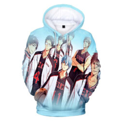 Blusa Jaqueta 3D Full Colégio Seirin Kuroko No Basket Anime Top