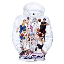 Blusa Jaqueta 3D Full Geração Dos Milagres Kuroko No Basket Anime Top