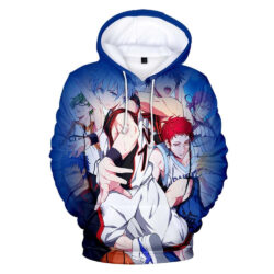 Blusa Jaqueta 3D Full Geração Dos Milagres Times Kuroko No Basket Anime Top