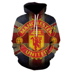 Blusa Jaqueta 3D Full Clube De Futebol Manchester United Top