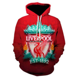 Blusa Jaqueta 3D Full Clube De Futebol Liverpool Top