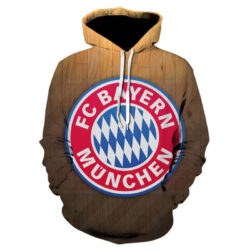 Blusa Jaqueta 3D Full Clube De Futebol Bayern de Munique Top