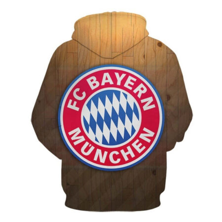 Blusa Jaqueta 3D Full Clube De Futebol Bayern de Munique Top - Imagem 2