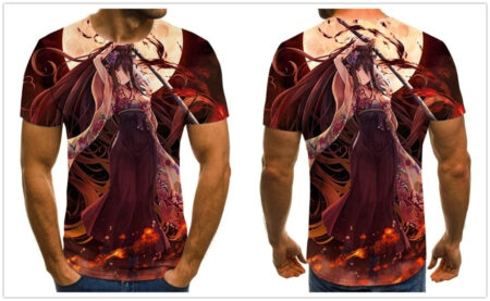 Camisa Camiseta Nezuko Kamado Demon Slayer Anime Impressão 3D Full - Image 2