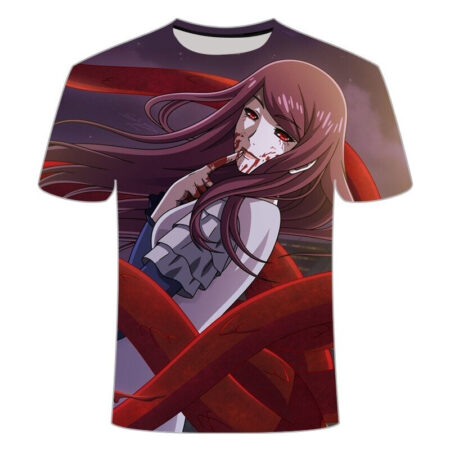 Camisa Camiseta Impressão 3D Tokyo Ghoul - Ryoko Fueguchi Anime