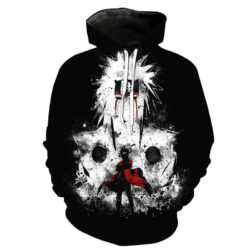 Blusa Jaqueta 3D Naruto e Jiraya Anime Touca Canguru
