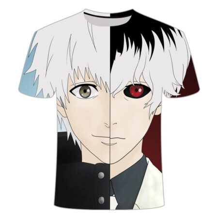 Camisa Camiseta Impressão 3D Tokyo Ghoul Re - Haise Sasaki Anime