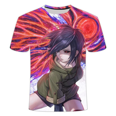 Camisa Camiseta Impressão 3D Tokyo Ghoul Re - Touka Kakuja Anime