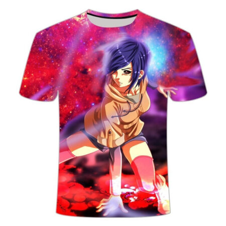 Camisa Camiseta Impressão 3D Tokyo Ghoul Re - Touka Batalha Anime