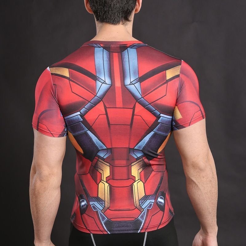 Camisa / Camiseta Hash Guard Homem De Ferro - Vingadores Compressão - Imagem 2