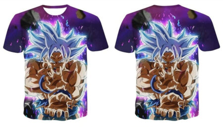 Camisa Camiseta Impressão 3D Goku Poder Dragon Ball Super Estilo Clássico - Image 2