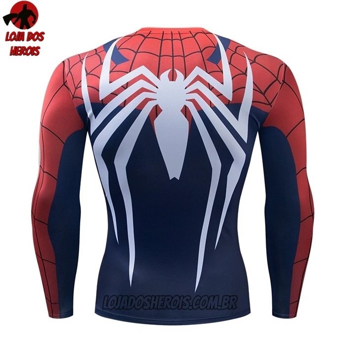 Camisa/Camiseta Hash Guard Homem Aranha Game Manga Compressão Segunda Pele - Imagem 2