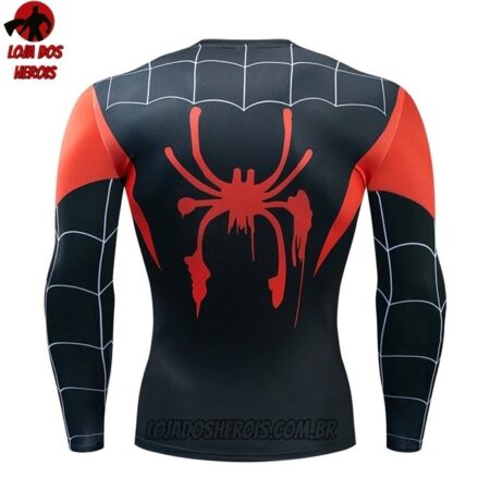 Camisa/Camiseta Hash Guard Miles Morales Manga Compressão Segunda Pele - Image 2