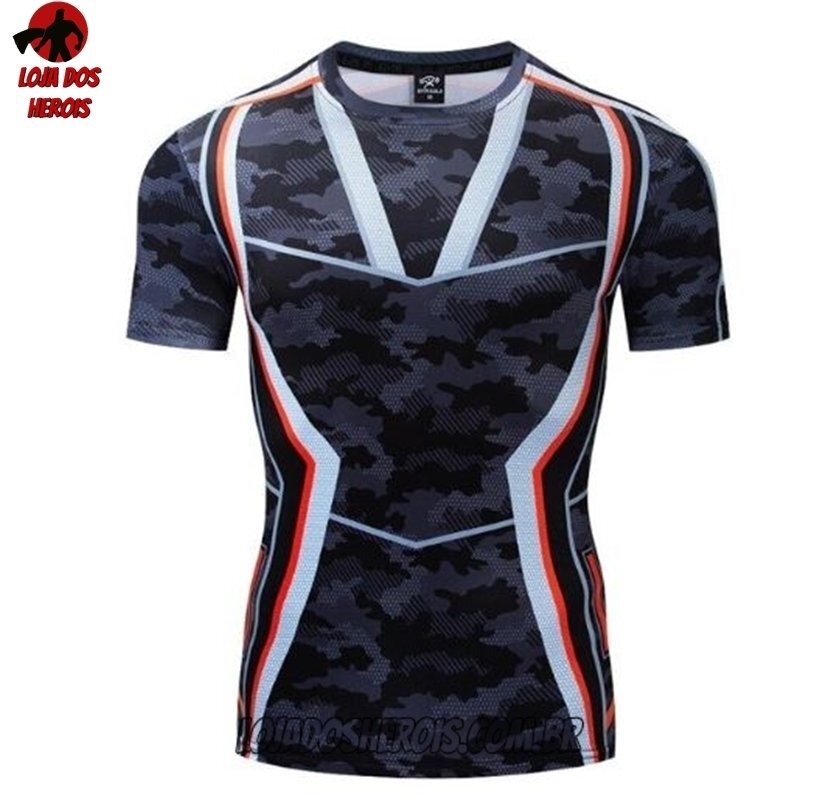 Camisa/Camiseta Hash Guard Tony Stark Vingadores Compressão Segunda Pele