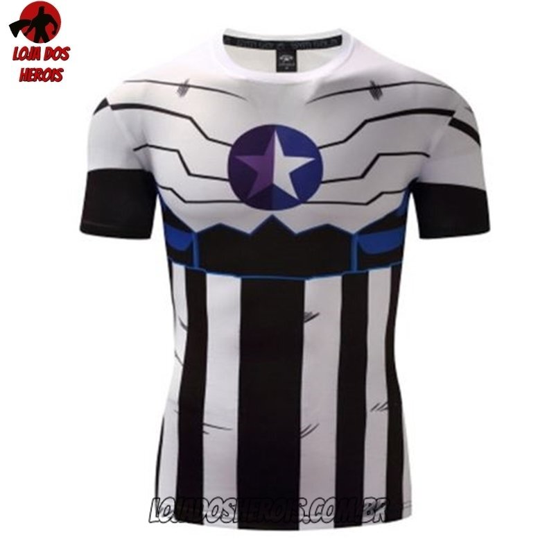Camisa/Camiseta Hash Guard Novo Capitão América Compressão Segunda Pele