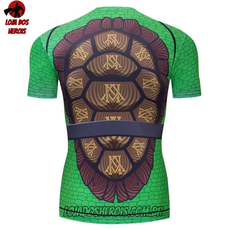Camisa/Camiseta Hash Guard Tartarugas Ninja Compressão Segunda Pele - Imagem 2