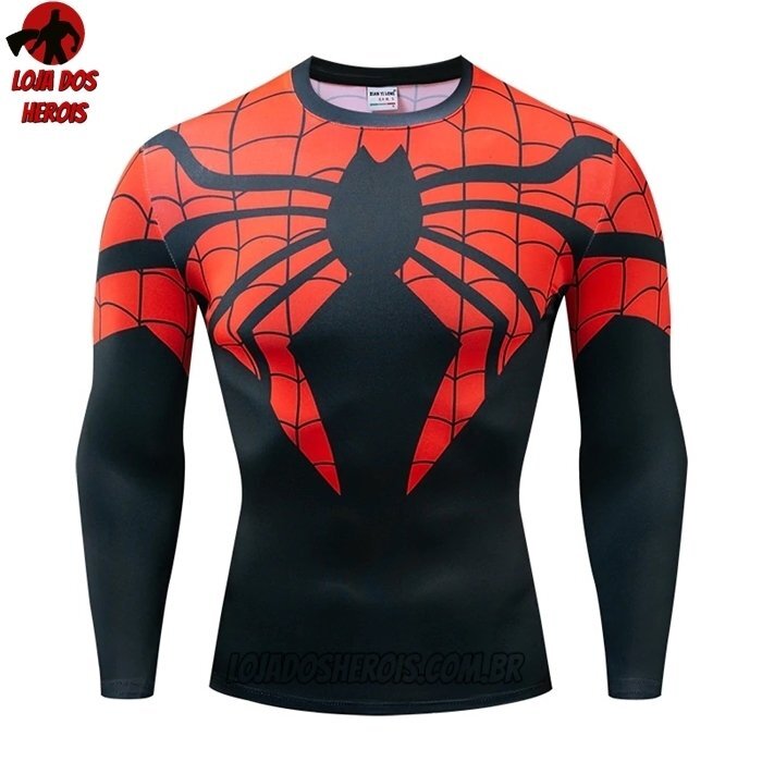 Camisa/Camiseta Hash Guard Homem Aranha Hq Manga Compressão Segunda Pele