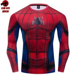 Camisa/Camiseta Hash Guard Homem Aranha Filme Manga Compressão Segunda Pele