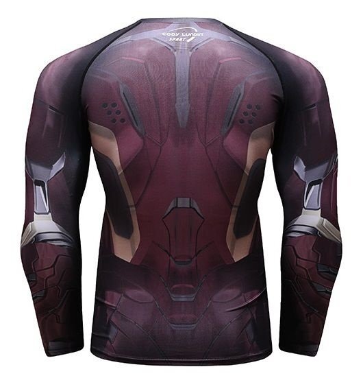 Camisa / Camiseta Hash Guard Compressão Homem De Ferro - Filme - Imagem 3