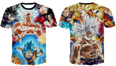 Camisa Camiseta Impressão 3D Goku Transformações Dragon Ball Super Estilo Clássico - Image 2