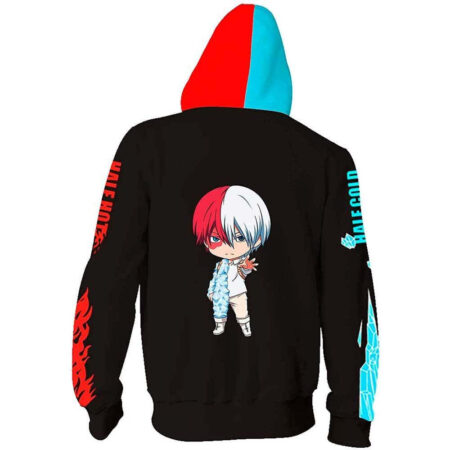 Blusa Jaqueta 3D Full Kid Todoroki My Hero Academia Anime Top - Imagem 2