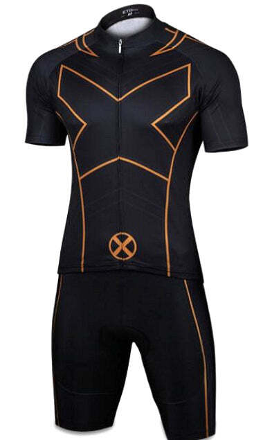Macacão Ciclismo Uniforme X-Men Masculino e Feminino c/ Forro e Breteri Pedal - Imagem 2