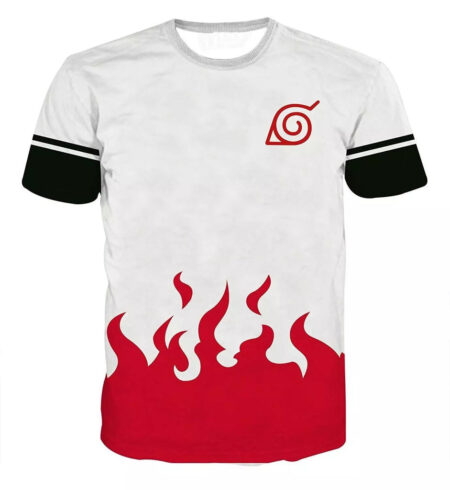 Camisa Camiseta Minato Hokage Impressão 3D Anime Naruto Shippuden