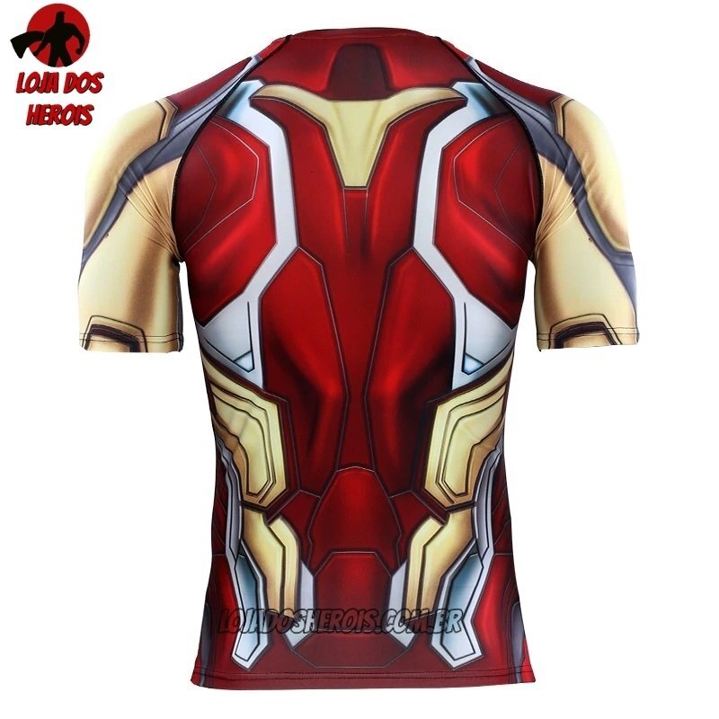 Camisa/Camiseta Hash Guard Homem de Ferro Filme 2019 - Vingadores Ultimato Endgame Compressão - Imagem 2